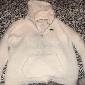 Long sleeve PINK fuzzy hoodie, NEW(worn once)